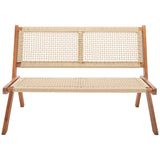 SAFAVIEH Cimen Outdoor Solid Wood Foldable Bench - 45Wx30Dx30H