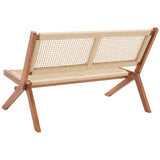 SAFAVIEH Cimen Outdoor Solid Wood Foldable Bench - 45Wx30Dx30H