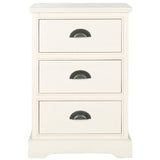 SAFAVIEH Claudine Grey 3-Drawer Storage Side Table - 17.7" x 13.8" x 26.8" - 18Wx14Dx26H