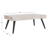 SAFAVIEH Clevie Modern Coffee Table - 43.3" x 23.6" x 16.5" - 43Wx24Dx17H