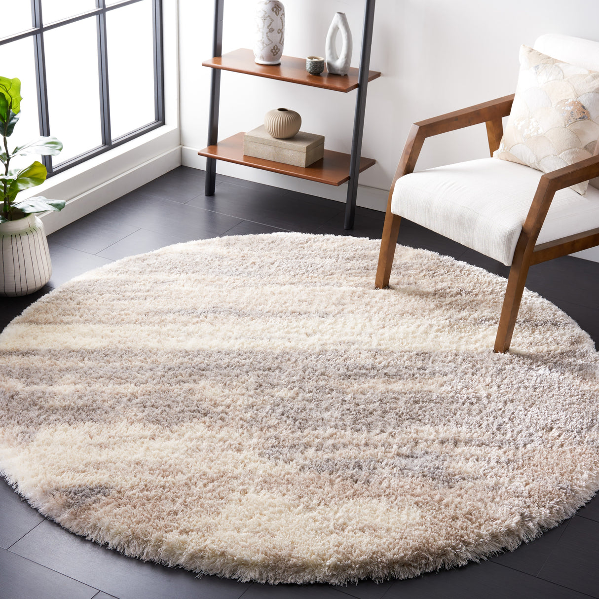 SAFAVIEH Cloud Shag Sadiye Modern Abstract 2-inch Thick Rug