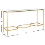 SAFAVIEH Colette Gold Console - 63" x 16" x 32" - 63Wx16Dx32H