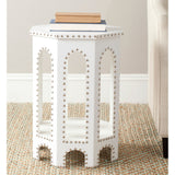 SAFAVIEH Collette Grey Studded Accent Table - 15.7" x 15.7" x 22" - 16Wx16Dx22H