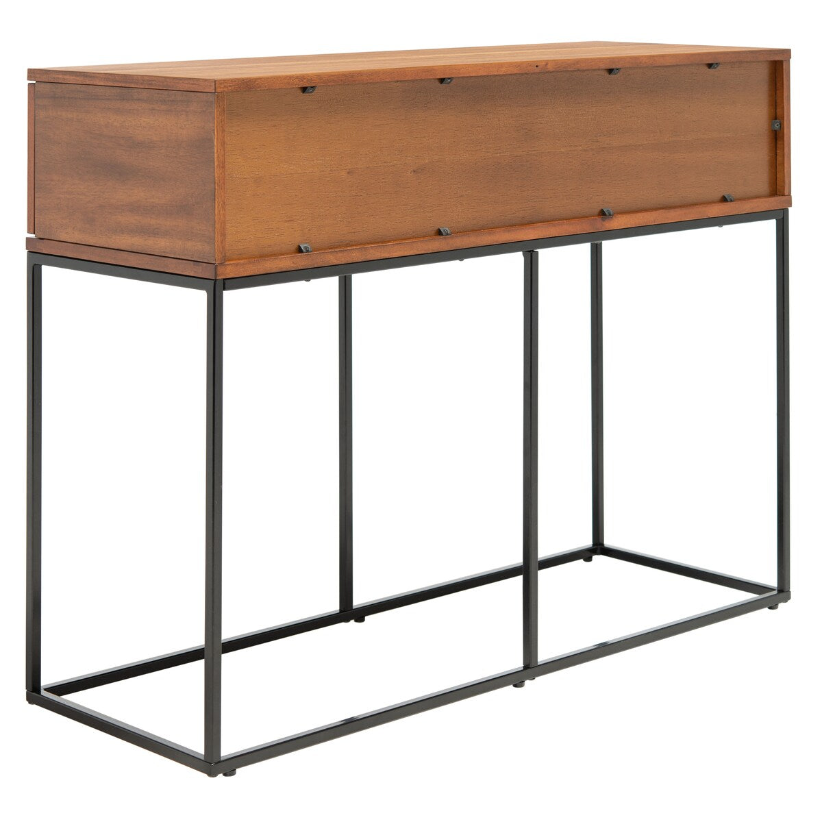 SAFAVIEH Columbia Brown/ Black 2-Drawer Console Table - 42" W x 15" L x 31" H - 42Wx15Dx31H