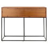 SAFAVIEH Columbia Brown/ Black 2-Drawer Console Table - 42" W x 15" L x 31" H - 42Wx15Dx31H