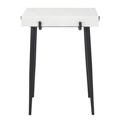 SAFAVIEH Constance Stone Top Accent Table - 17.5" W x 12.3" L x 22.5" H - 18Wx12Dx23H