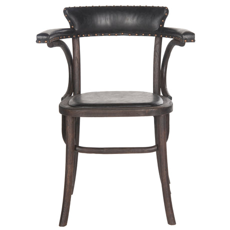 SAFAVIEH Country Tiara Antique Black Arm Chair - 24Wx20Dx32H