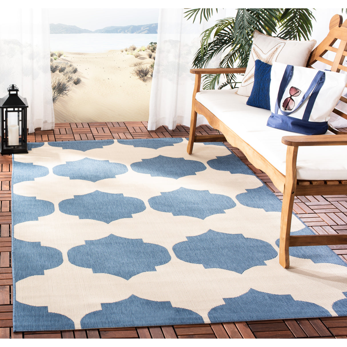 SAFAVIEH Courtyard Abeda Indoor/ Outdoor Waterproof Patio Backyard Rug