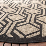 SAFAVIEH Courtyard Annunzia Indoor/ Outdoor Waterproof Patio Backyard Rug