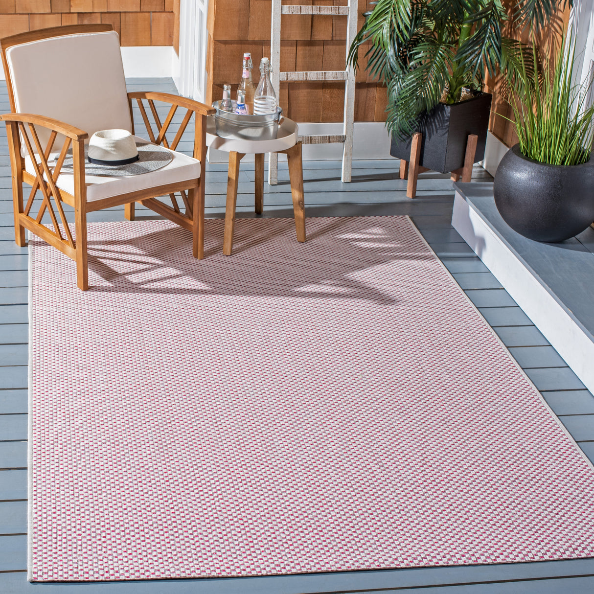 SAFAVIEH Courtyard Begajeta Indoor/Outdoor Waterproof Patio Backyard Rug.