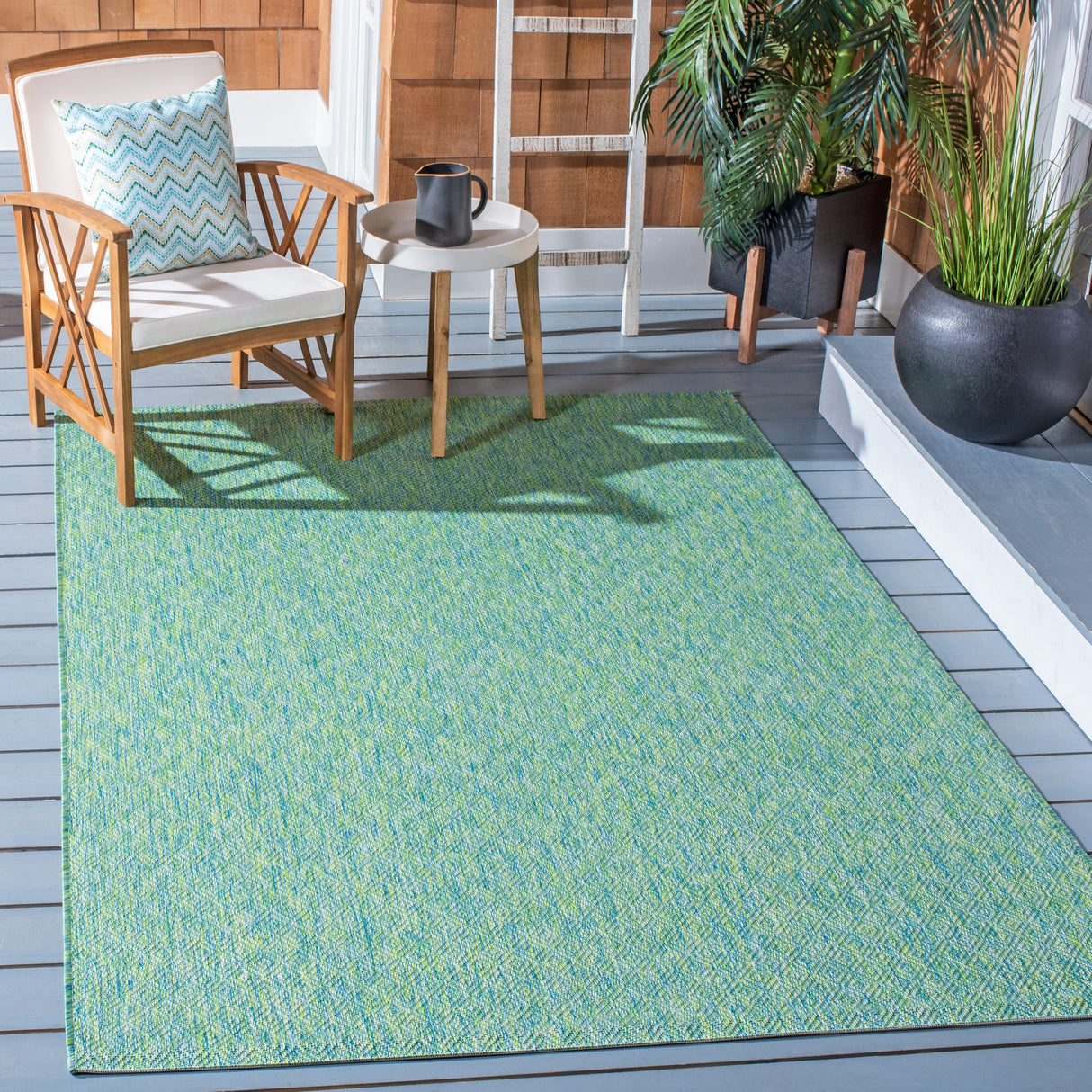 SAFAVIEH Courtyard Begajeta Indoor/Outdoor Waterproof Patio Backyard Rug.