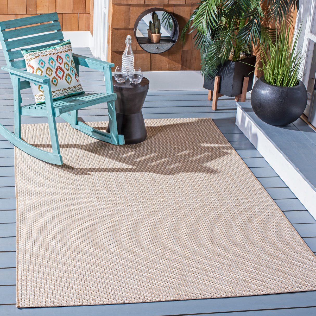 SAFAVIEH Courtyard Cilly Indoor/ Outdoor Waterproof Patio Backyard Rug