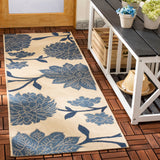 SAFAVIEH Courtyard Damaris Floral Indoor/ Outdoor Waterproof Patio Backyard Rug