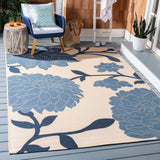 SAFAVIEH Courtyard Damaris Floral Indoor/ Outdoor Waterproof Patio Backyard Rug