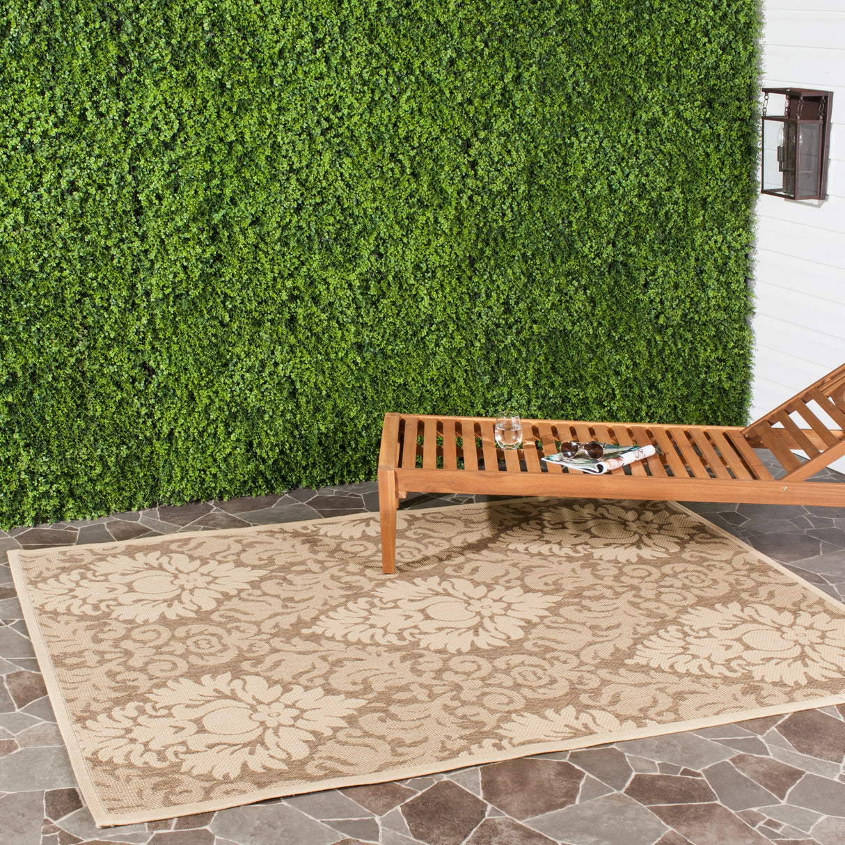 SAFAVIEH Courtyard Donara Boho Indoor/ Outdoor Waterproof Patio Backyard