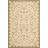 SAFAVIEH Courtyard Georgiann Scroll Indoor/ Outdoor Waterproof Patio Backyard Rug