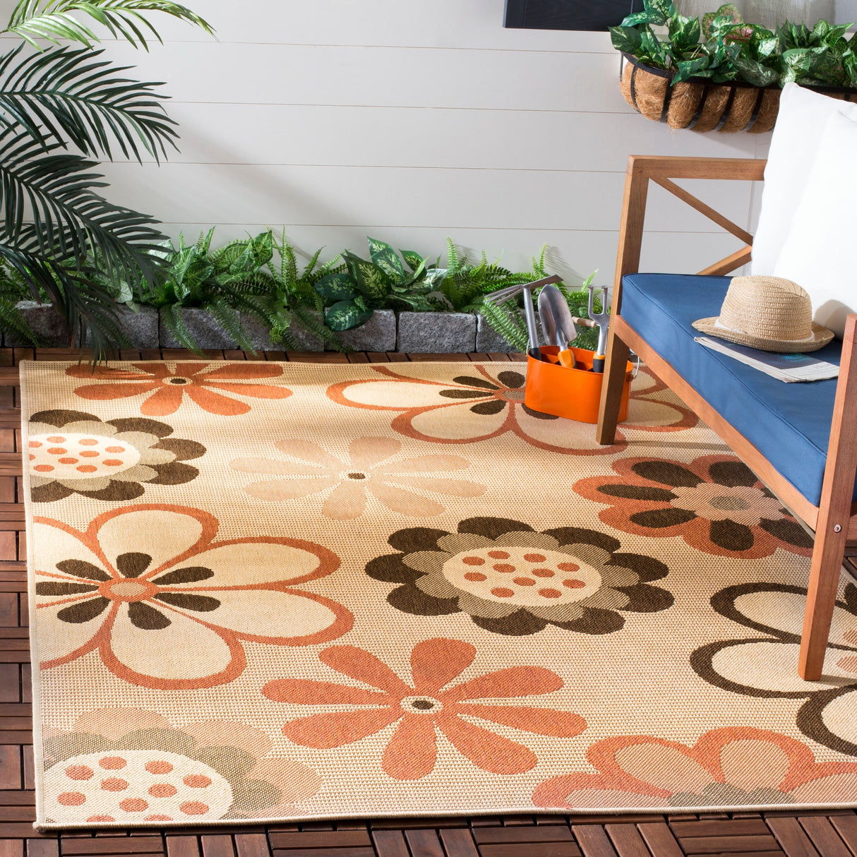 SAFAVIEH Courtyard Grania Indoor/ Outdoor Waterproof Patio Backyard Rug