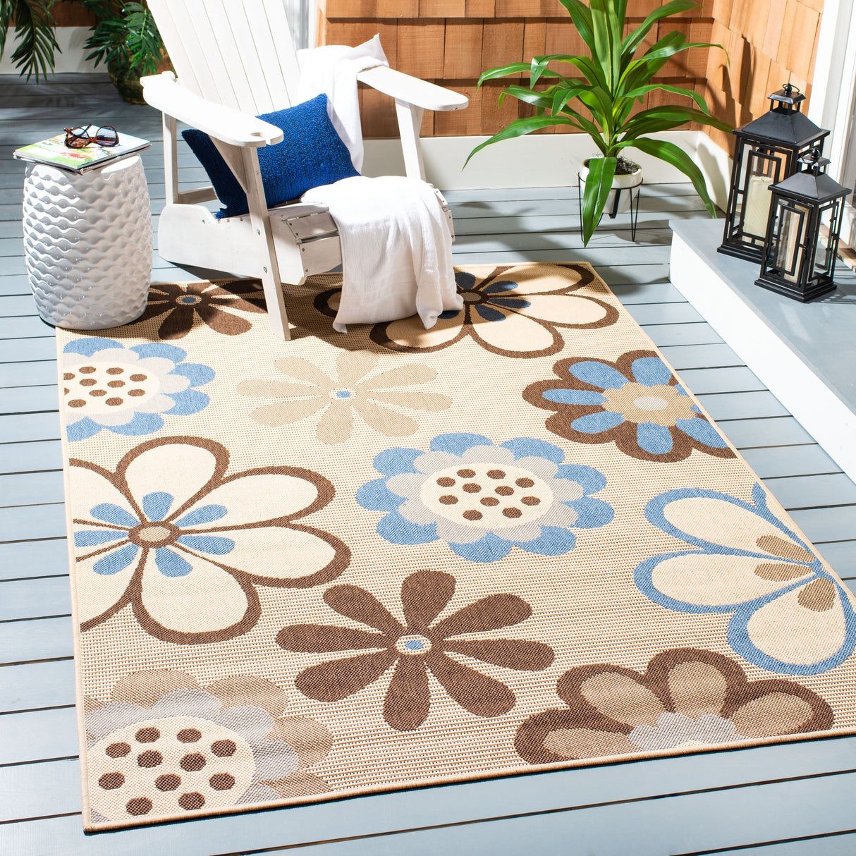 SAFAVIEH Courtyard Grania Indoor/ Outdoor Waterproof Patio Backyard Rug