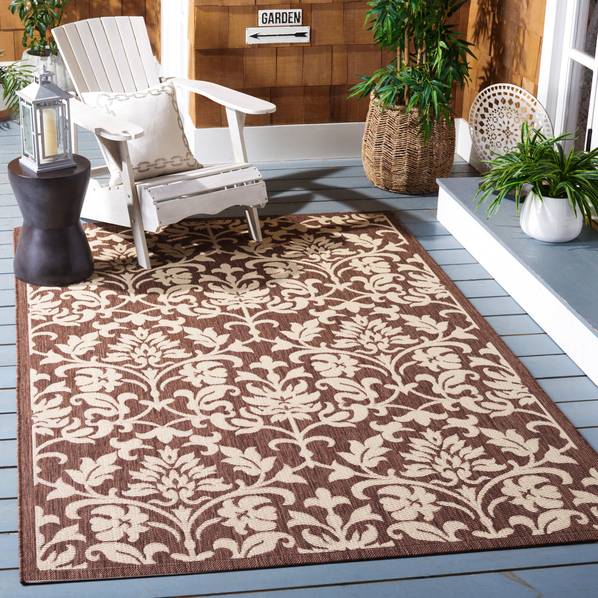 SAFAVIEH Courtyard Heleena Indoor/ Outdoor Waterproof Patio Backyard Rug