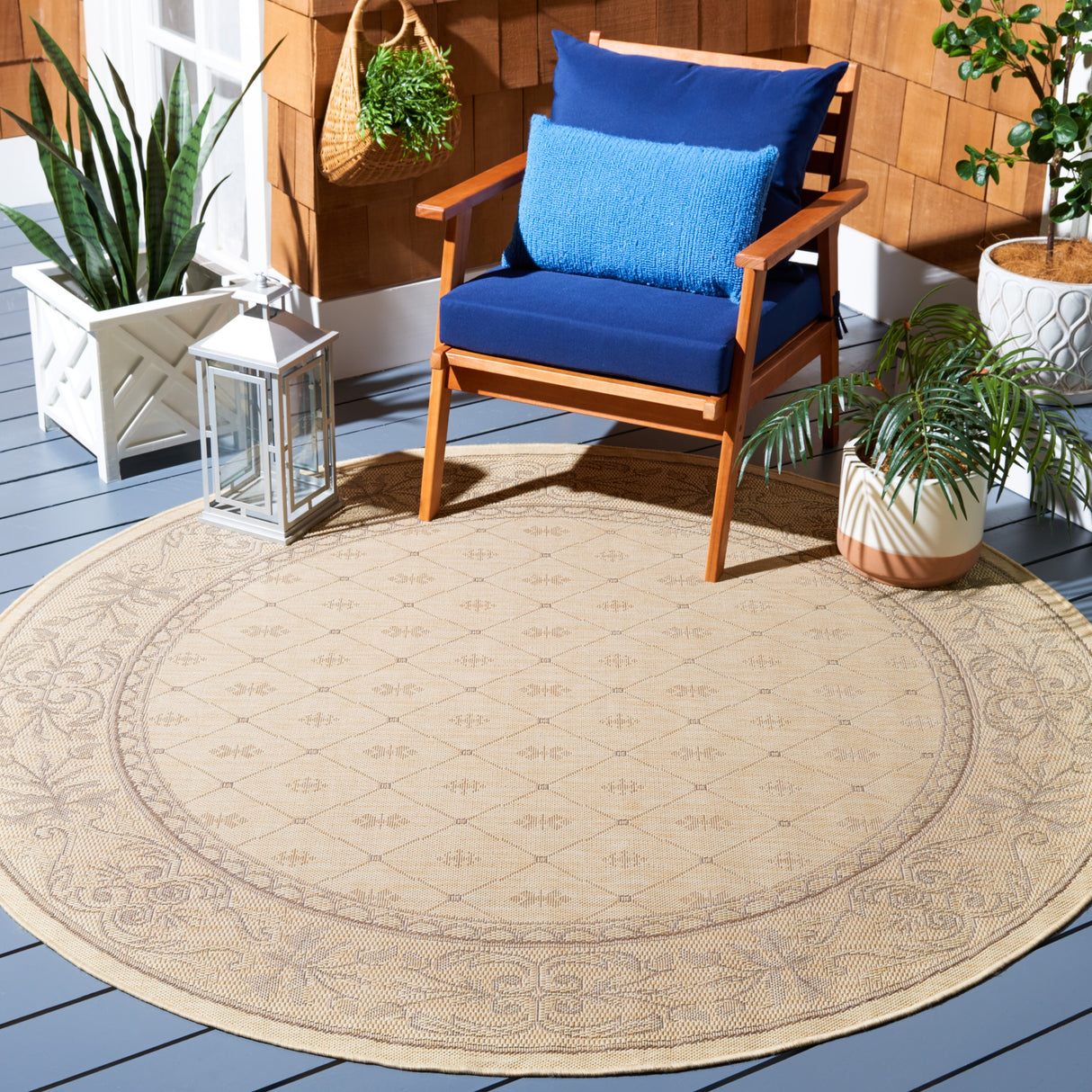 SAFAVIEH Courtyard Hendrina Indoor/ Outdoor Waterproof Patio Backyard Rug