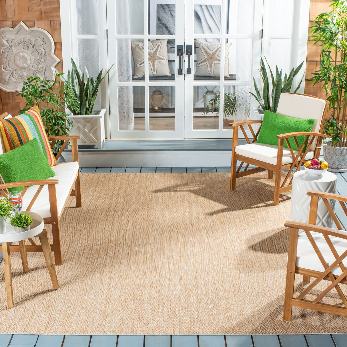 SAFAVIEH Courtyard Ilmur Indoor/ Outdoor Waterproof Patio Backyard Rug