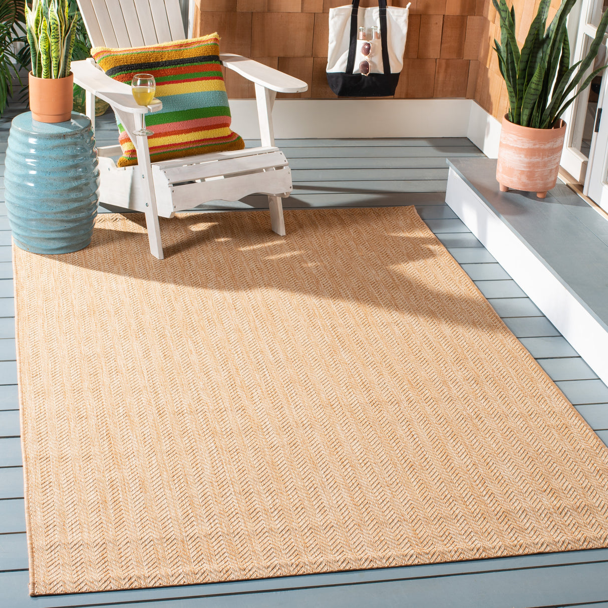 SAFAVIEH Courtyard Ilmur Indoor/ Outdoor Waterproof Patio Backyard Rug