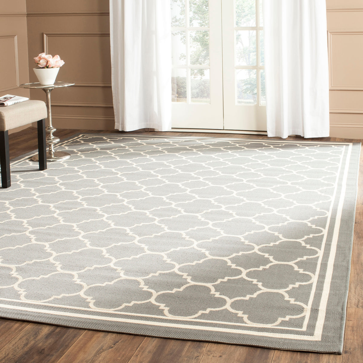 SAFAVIEH Courtyard Kristelle Indoor/ Outdoor Waterproof Patio Backyard Rug