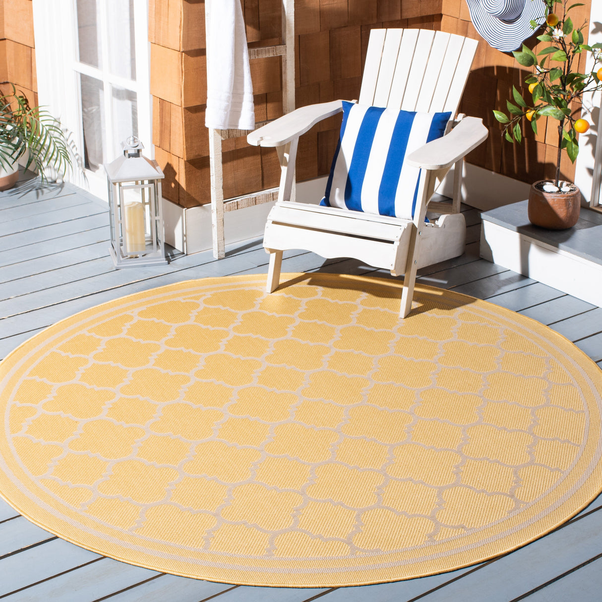 SAFAVIEH Courtyard Kristelle Indoor/ Outdoor Waterproof Patio Backyard Rug