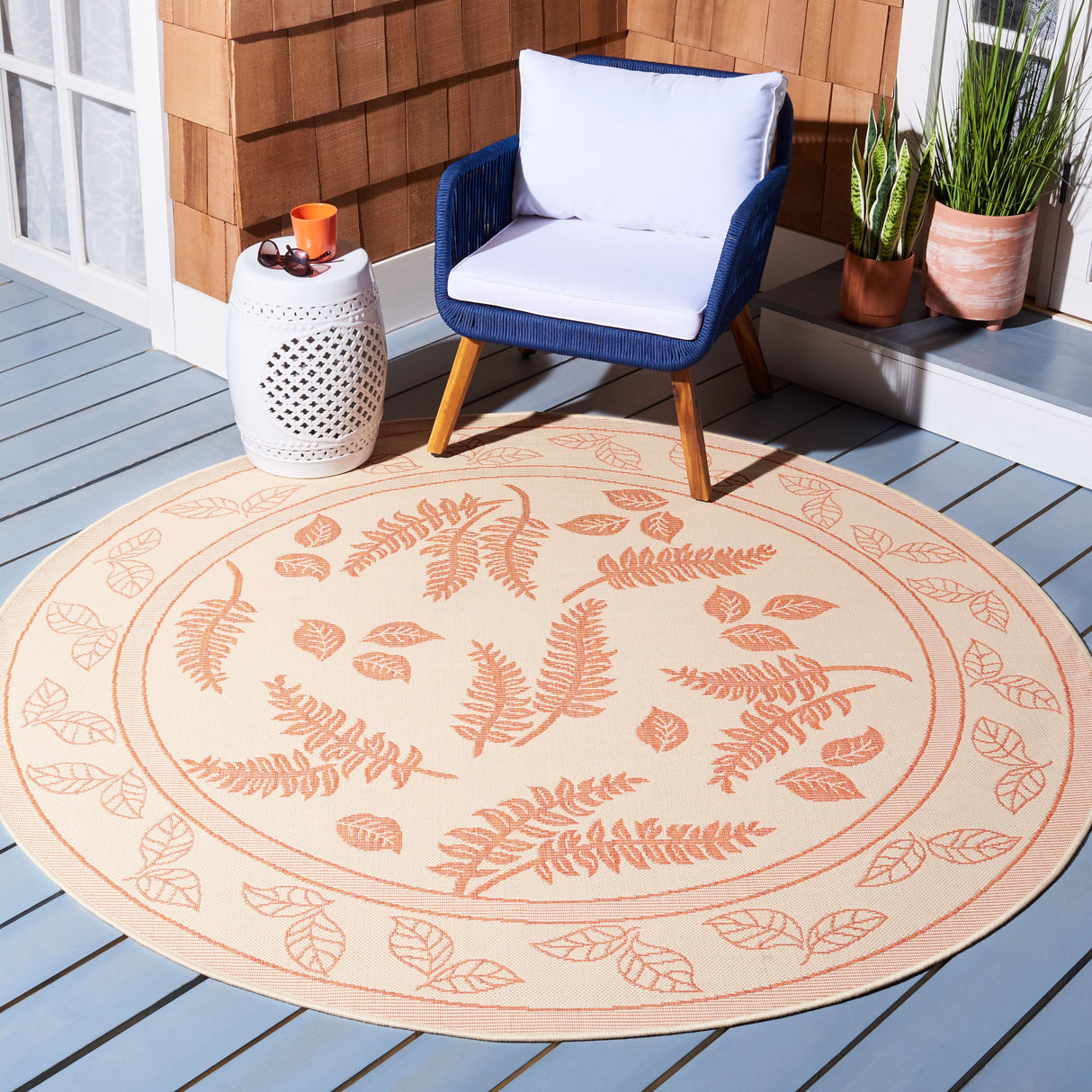 SAFAVIEH Courtyard Layal Indoor/ Outdoor Waterproof Patio Backyard Rug