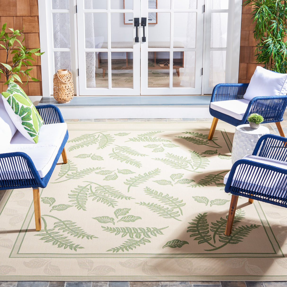 SAFAVIEH Courtyard Layal Indoor/ Outdoor Waterproof Patio Backyard Rug