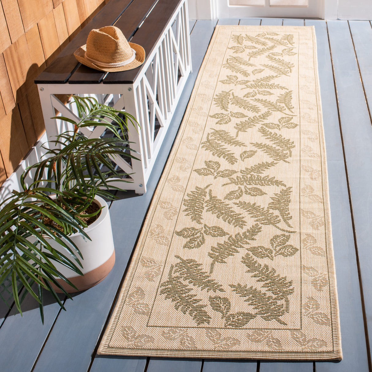 SAFAVIEH Courtyard Layal Indoor/ Outdoor Waterproof Patio Backyard Rug