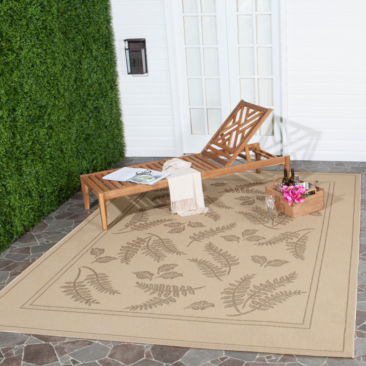 SAFAVIEH Courtyard Layal Indoor/ Outdoor Waterproof Patio Backyard Rug