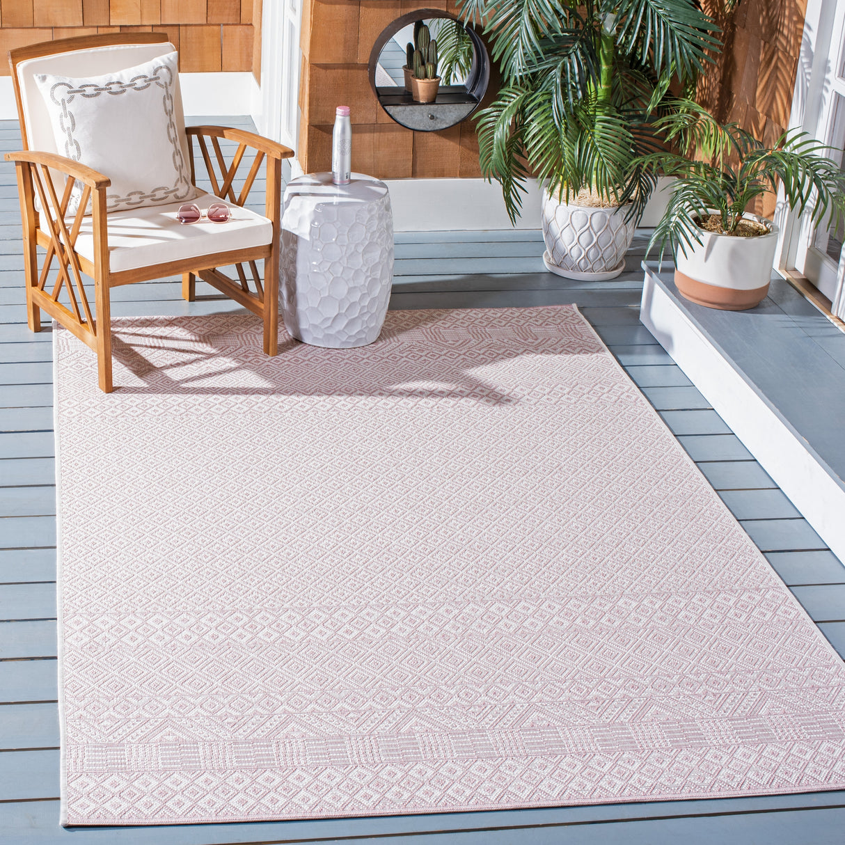 SAFAVIEH Courtyard Leonara Indoor/Outdoor Waterproof Patio Backyard Rug