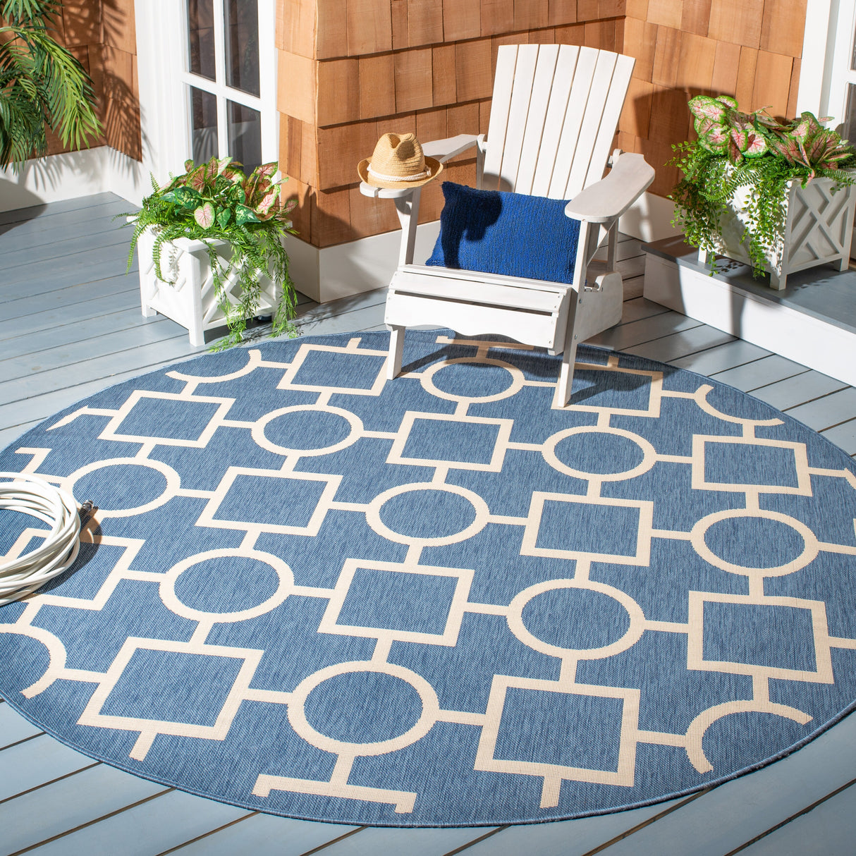 SAFAVIEH Courtyard Lilya Indoor/ Outdoor Waterproof Patio Backyard Rug