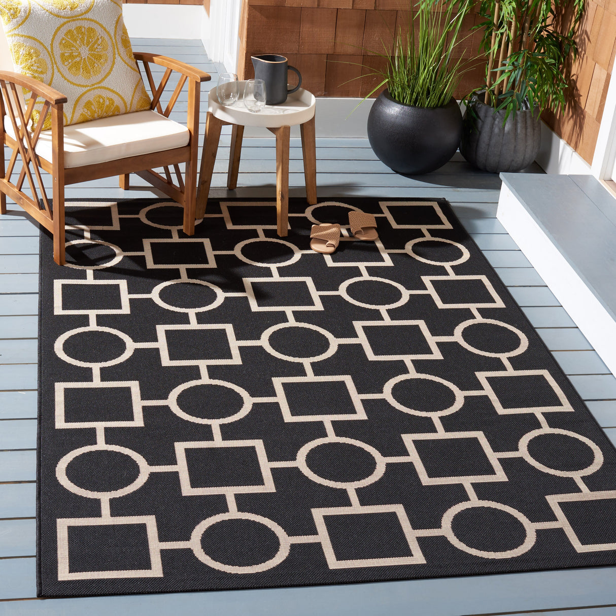 SAFAVIEH Courtyard Lilya Indoor/ Outdoor Waterproof Patio Backyard Rug