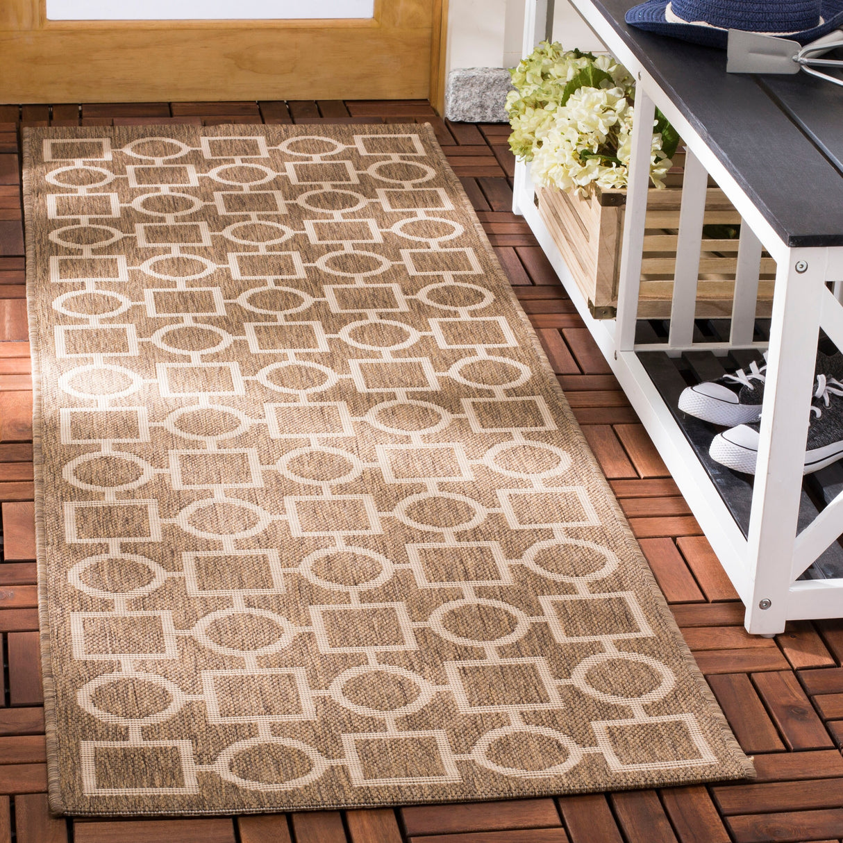 SAFAVIEH Courtyard Lilya Indoor/ Outdoor Waterproof Patio Backyard Rug