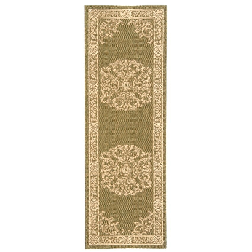 SAFAVIEH Courtyard Lineke Indoor/ Outdoor Waterproof Patio Backyard Rug