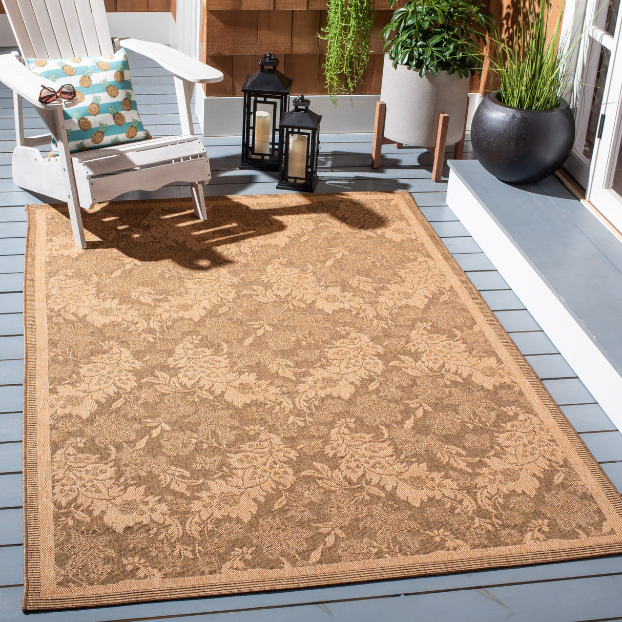 SAFAVIEH Courtyard Luule Indoor/ Outdoor Waterproof Patio Backyard Rug