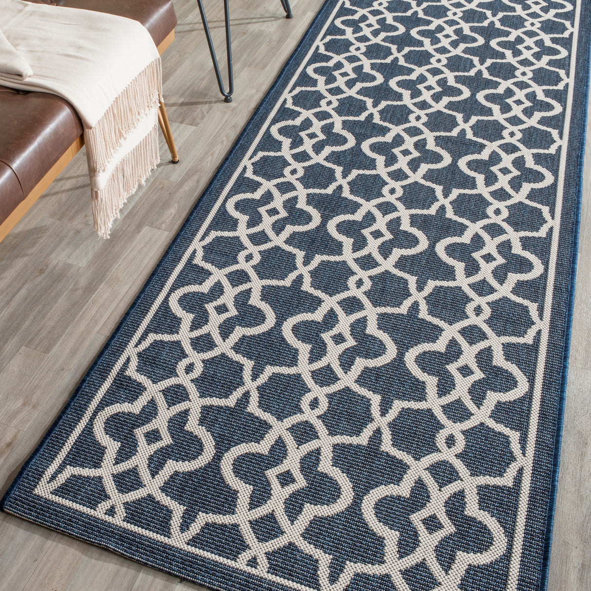 SAFAVIEH Courtyard Marline Indoor/ Outdoor Waterproof Patio Backyard Rug