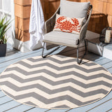 SAFAVIEH Courtyard Morganne Chevron Indoor/ Outdoor Waterproof Patio Backyard