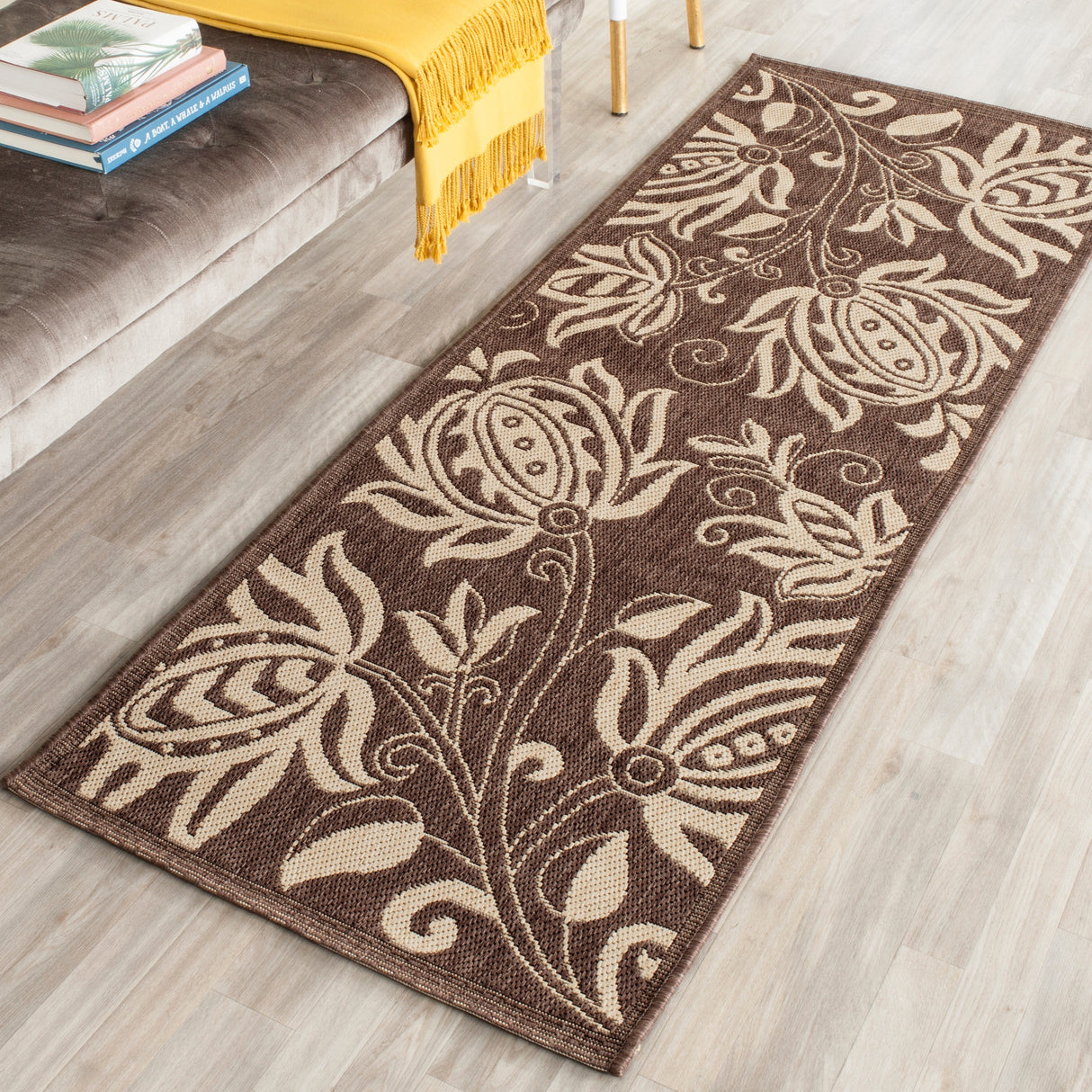 SAFAVIEH Courtyard Nasima Indoor/ Outdoor Patio Backyard Rug