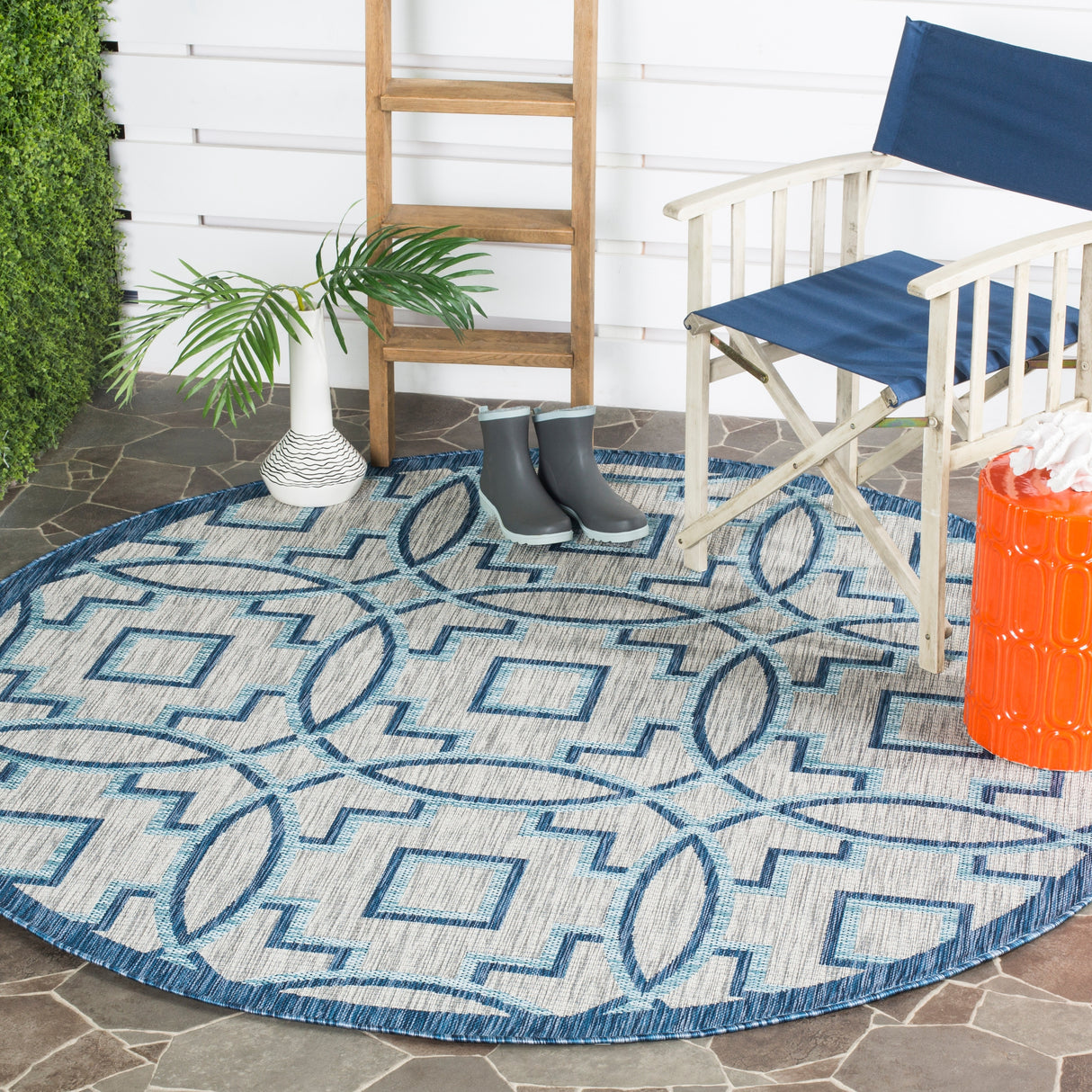 SAFAVIEH Courtyard Ofelija Indoor/ Outdoor Waterproof Patio Backyard Rug