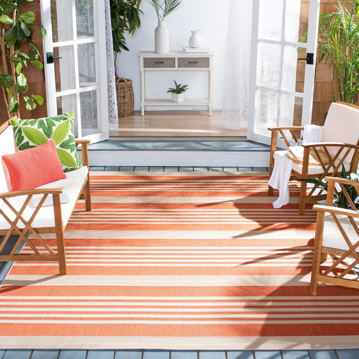 SAFAVIEH Courtyard Orsi Indoor/ Outdoor Waterproof Area Rug