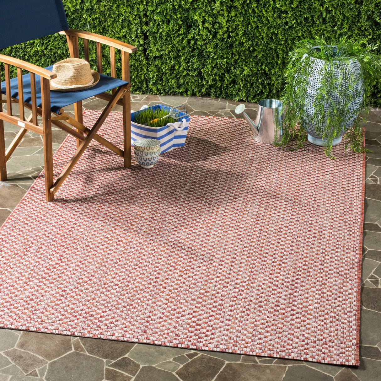 SAFAVIEH Courtyard Ragini Indoor/Outdoor Waterproof Patio Backyard Rug