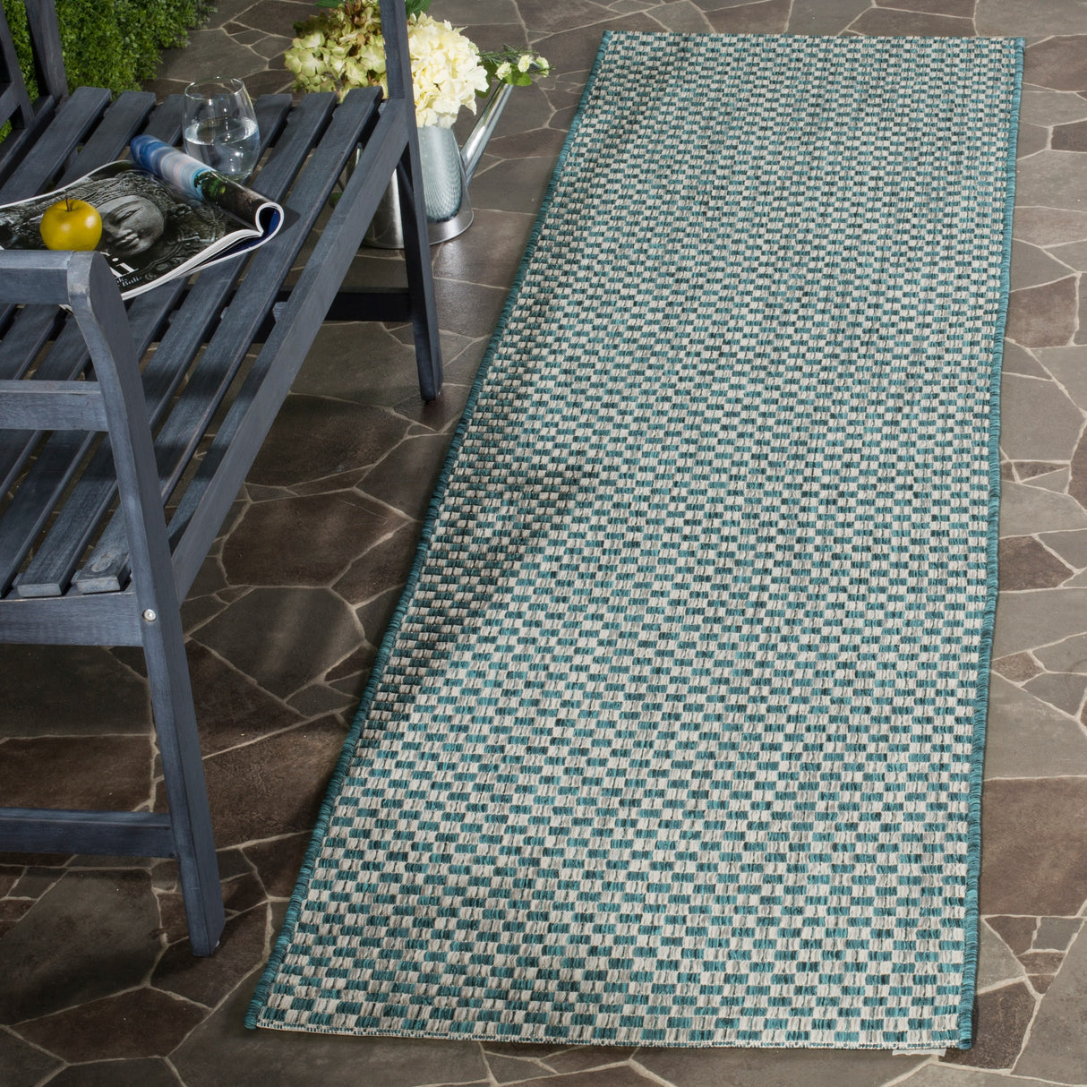 SAFAVIEH Courtyard Ragini Indoor/Outdoor Waterproof Patio Backyard Rug