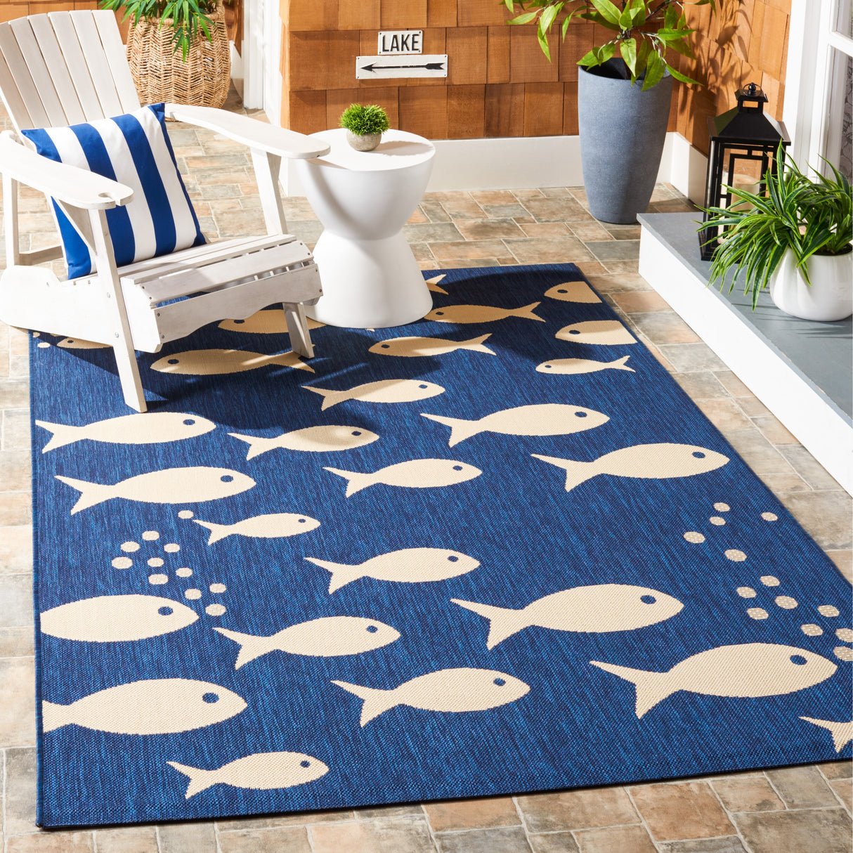 SAFAVIEH Courtyard Ragne Indoor/ Outdoor Waterproof Patio Backyard Rug