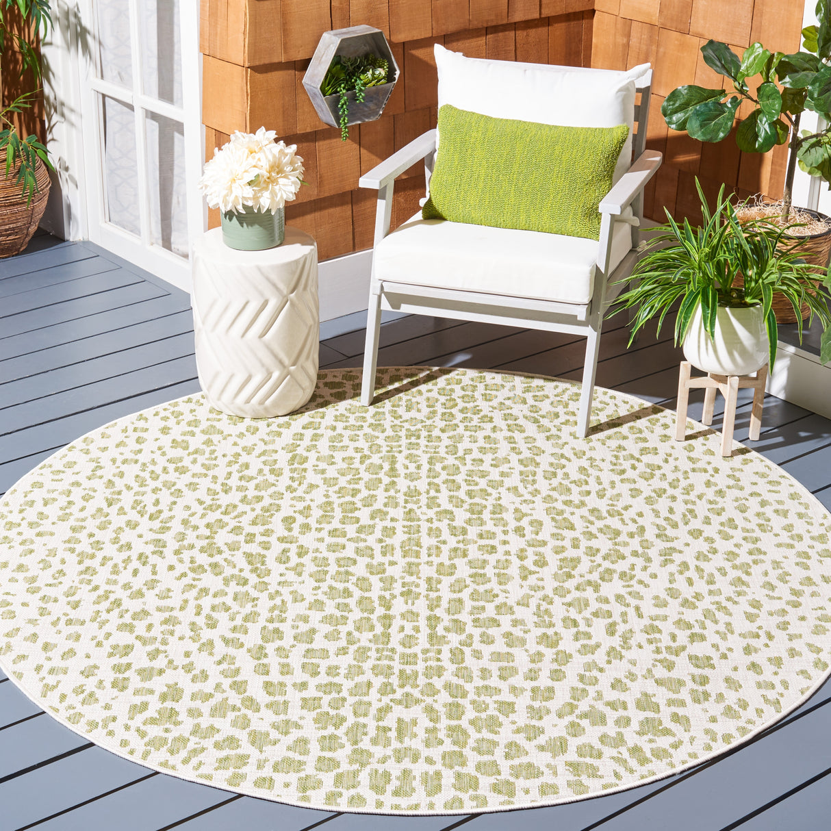 SAFAVIEH Courtyard Ruta Indoor/ Outdoor Waterproof Patio Backyard Rug