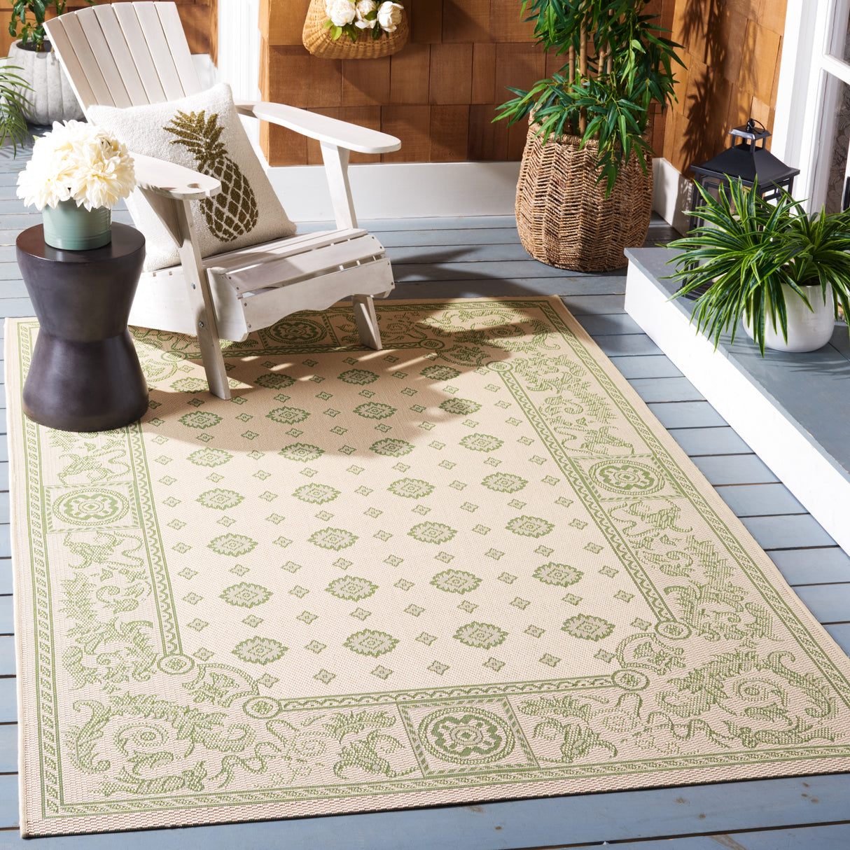 SAFAVIEH Courtyard Steve Indoor/ Outdoor Waterproof Patio Backyard Rug