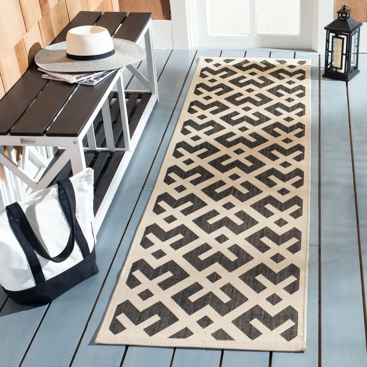 SAFAVIEH Courtyard Sytske Indoor/ Outdoor Waterproof Patio Backyard Rug