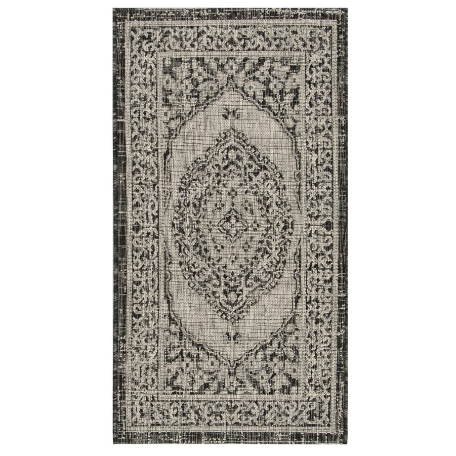 SAFAVIEH Courtyard Thoma Medallion Indoor/ Outdoor Waterproof Patio Backyard Rug